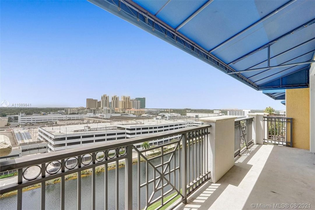 You'll love the private balcony with amazing views.