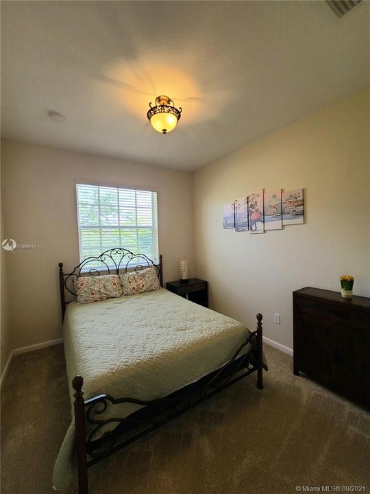 second bedroom with plenty of room & closet space