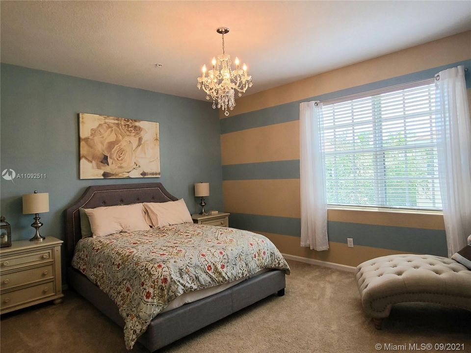 Spacious master bedroom