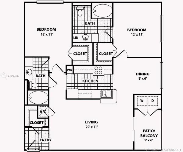 Recently Rented: $2,100 (2 beds, 2 baths, 1130 Square Feet)