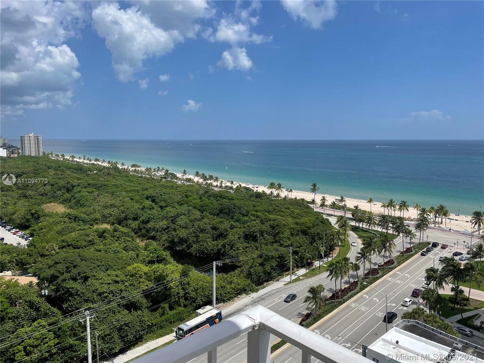 Stunning views of beach.