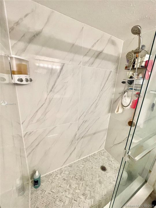 Master shower updated in 2020