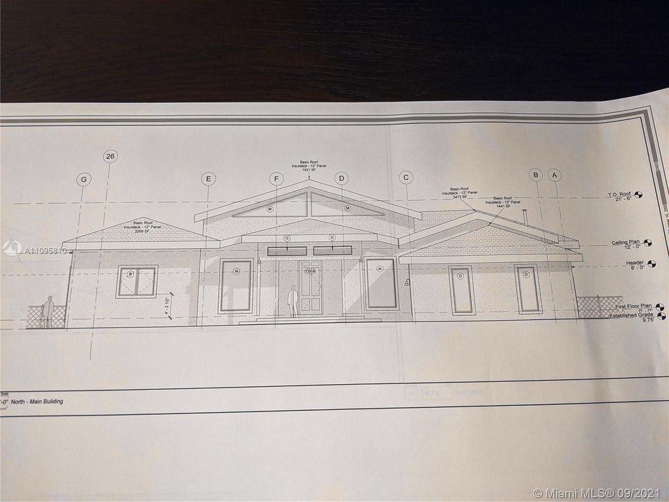 Front Elevation! Notice the "celestial Windows" at the top of the house on both the front and the back of the house!