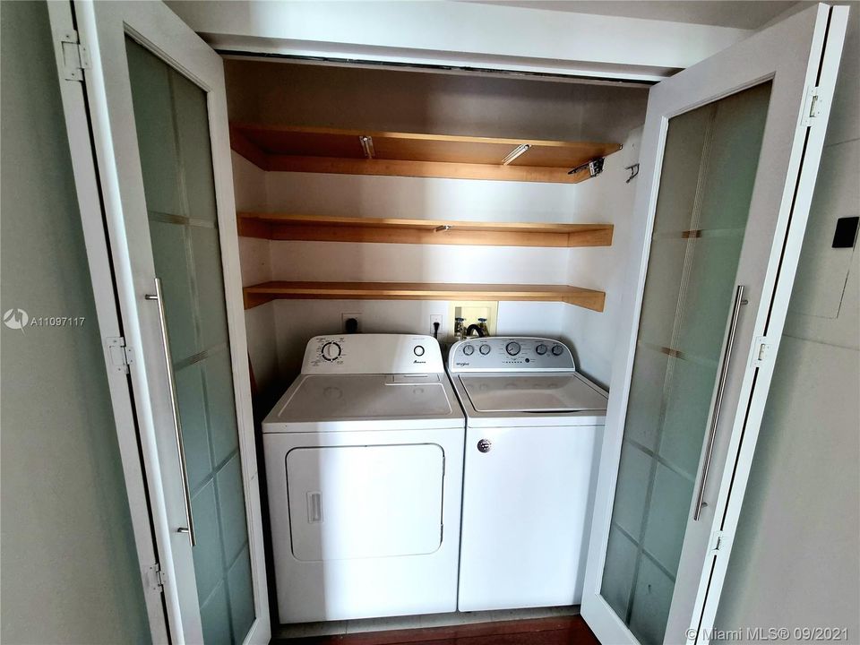 Washer-Dryer in the unit
