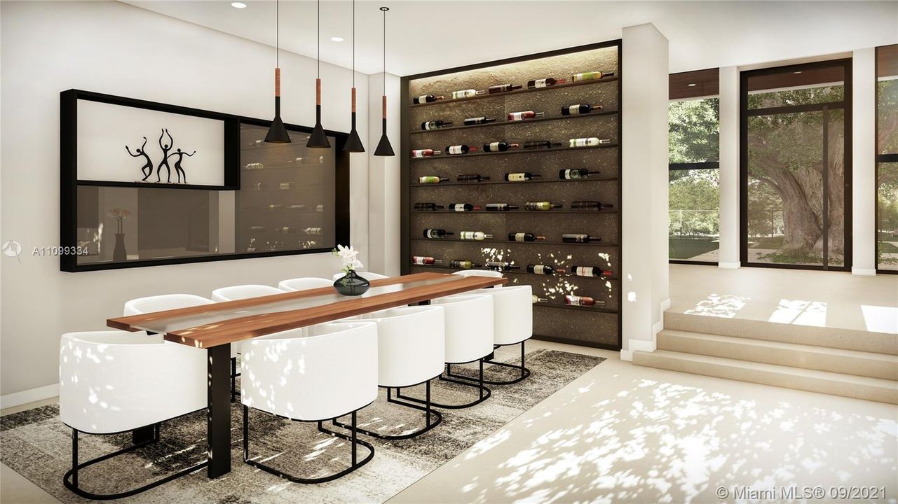 FORMAL DINNING ROOM  WITH WINE ROOM