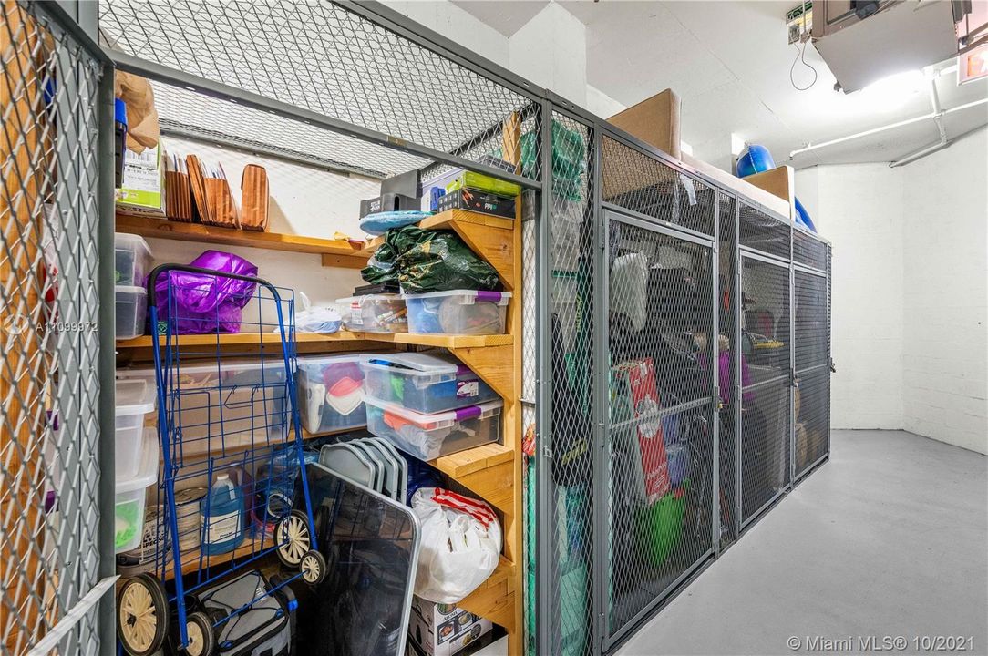 Storage Locker w/Built In Shelves