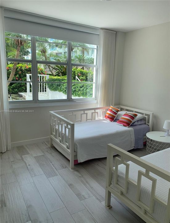 Second Bedroom with Garden Terrace view