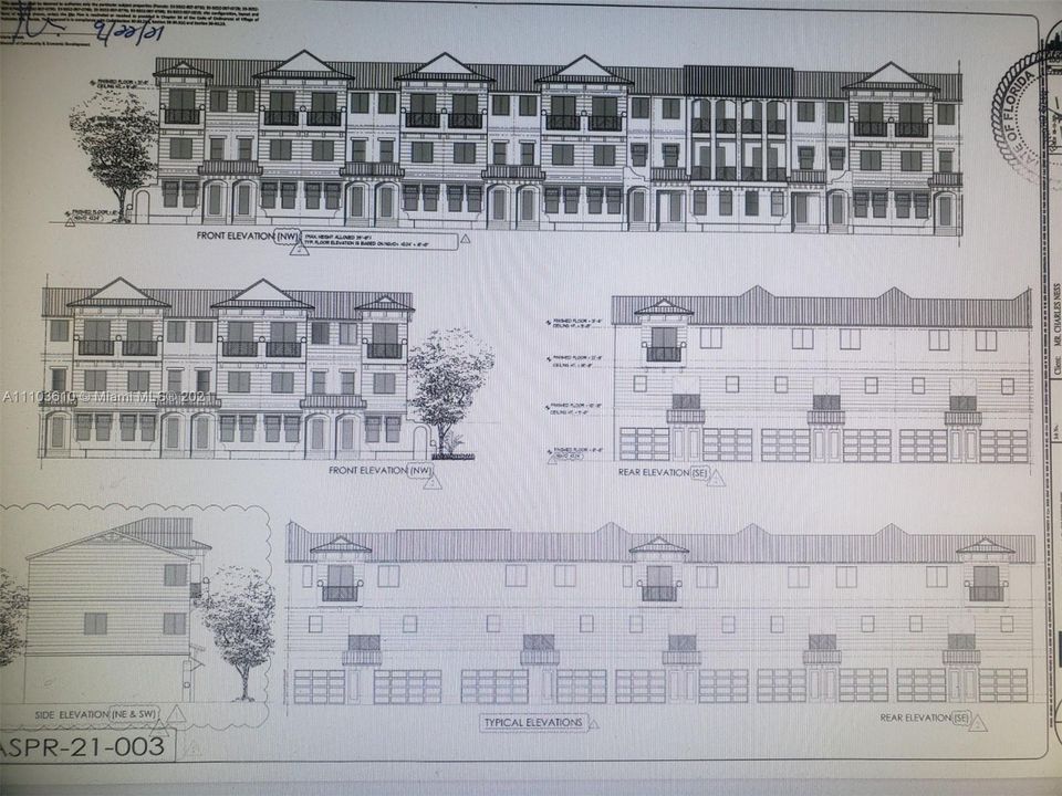 Front Elevation, it’s also attached as a PDF