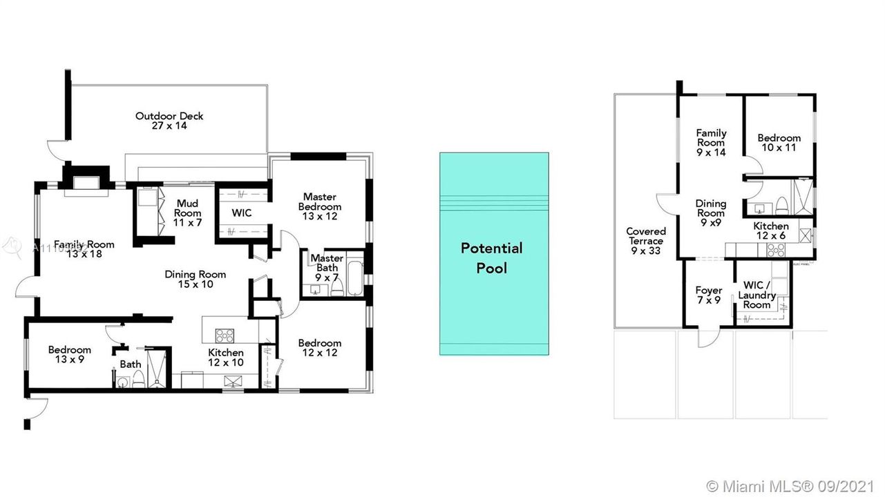 Floor Plan with Potential pool