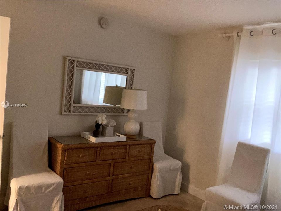 dresser in guest room