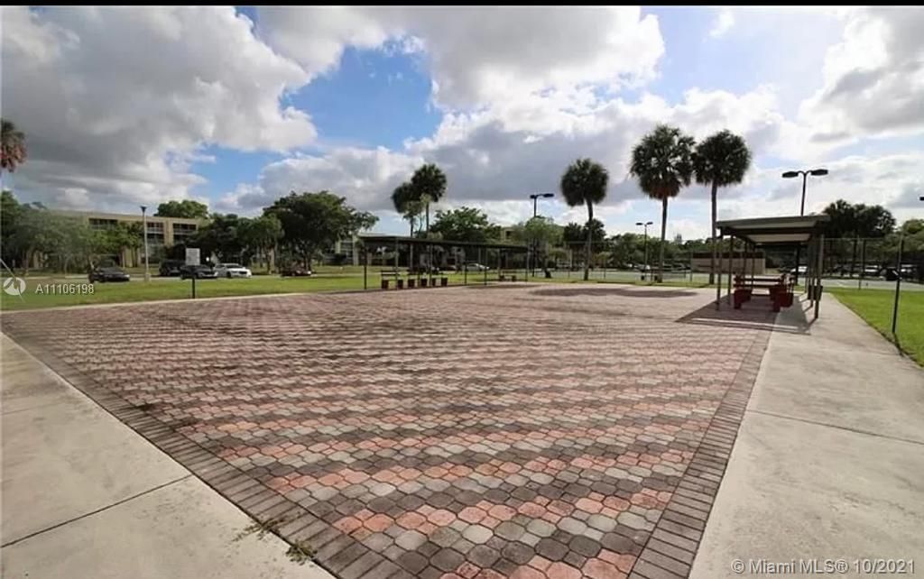 open area and tennis courts