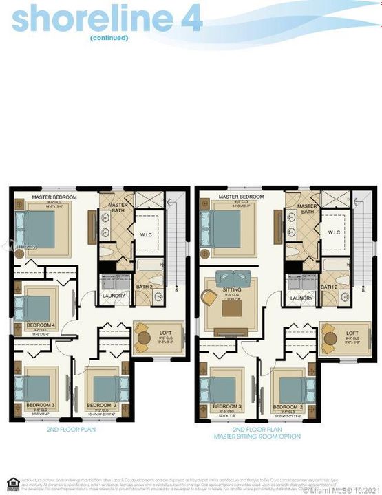 4th Bedroom option instead of MBR sitting room