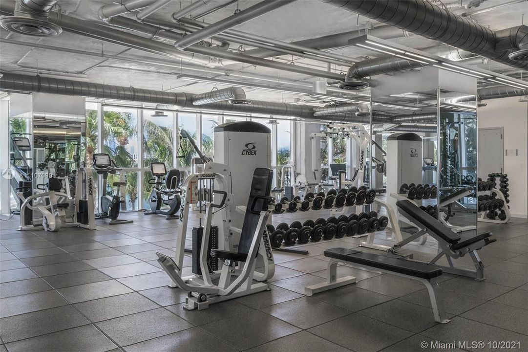 fully equipped fitness center