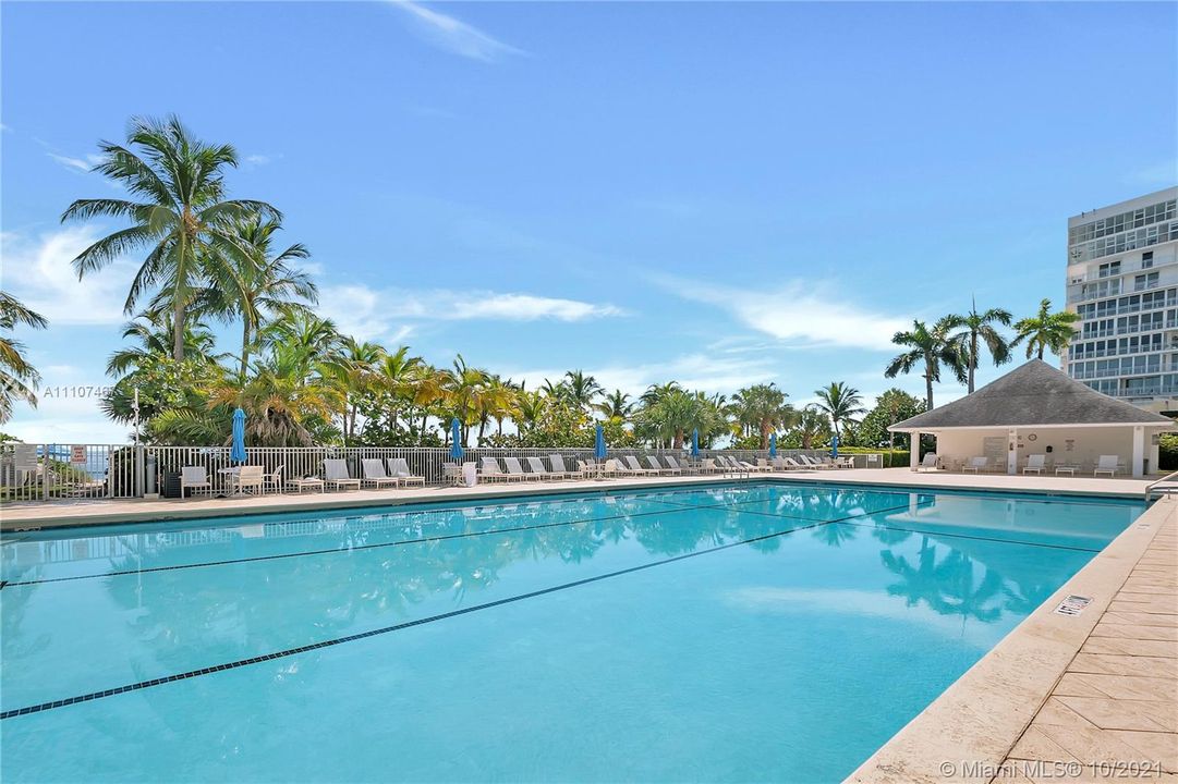 Enjoy the heated pool and surrounding areas just steps from the unit