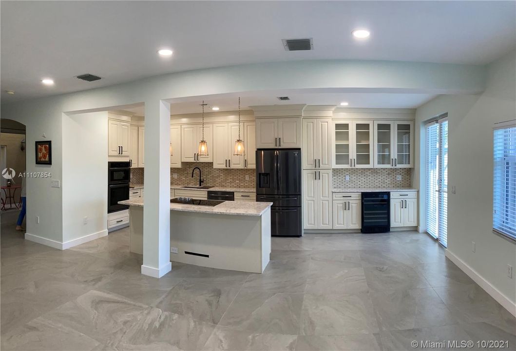 Newly renovated and open kitchen