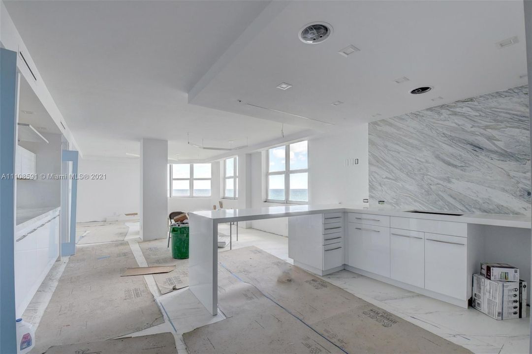 Open Kitchen to Dining Room