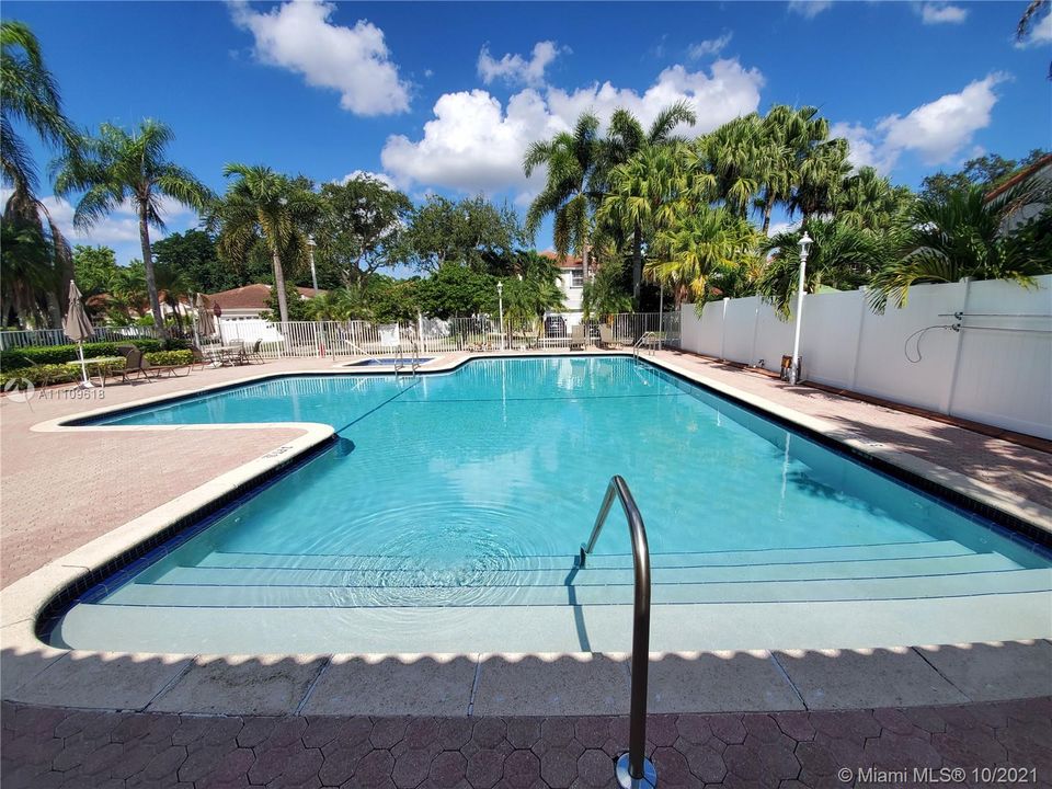 Huge community pool right across the street