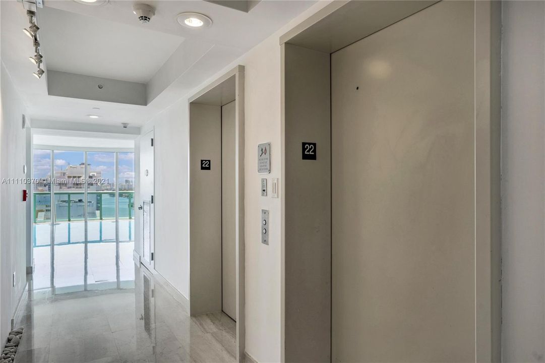 Your private elevator whisks you from the underground parking garage to your home. This condo comes with 3 parking spaces