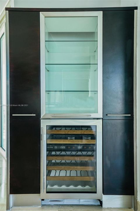 The wine refrigerator