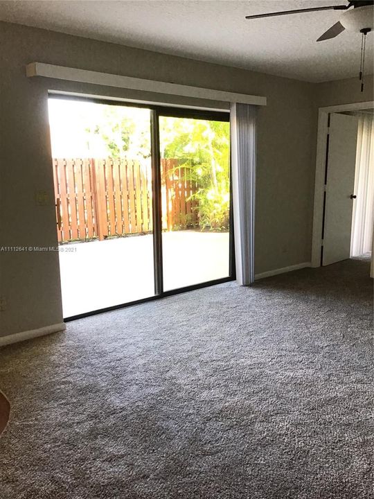 Living Room Courtyard View