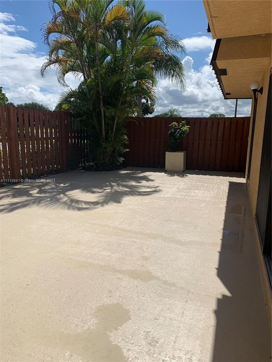 Freshly painted Courtyard