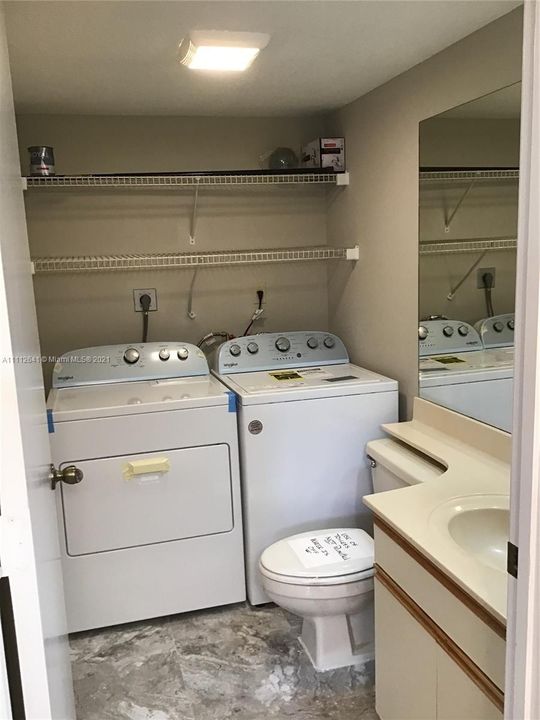 1ST Floor Half Bath and Brand New Full size Washer & Dryer