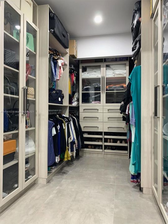 Primary closet