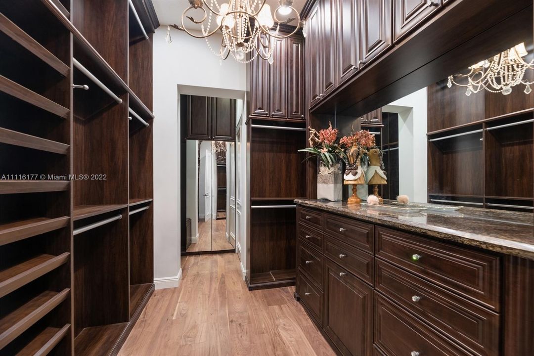 One of the 2 spacious closets in the Primary Suite