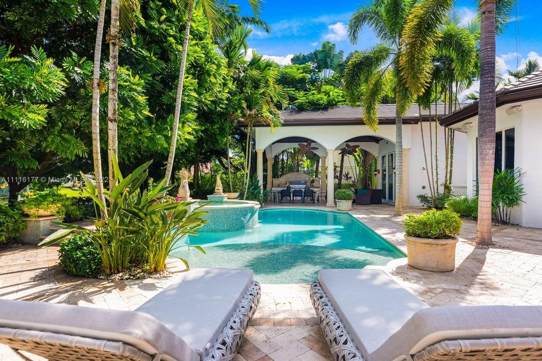 Are you ready?  Just sit back and Enjoy the peace and quiet!  The Pool feature a long beach landing with refreshing bubblejets and the sound of the two waterfalls makes you feel like you are on your own private island