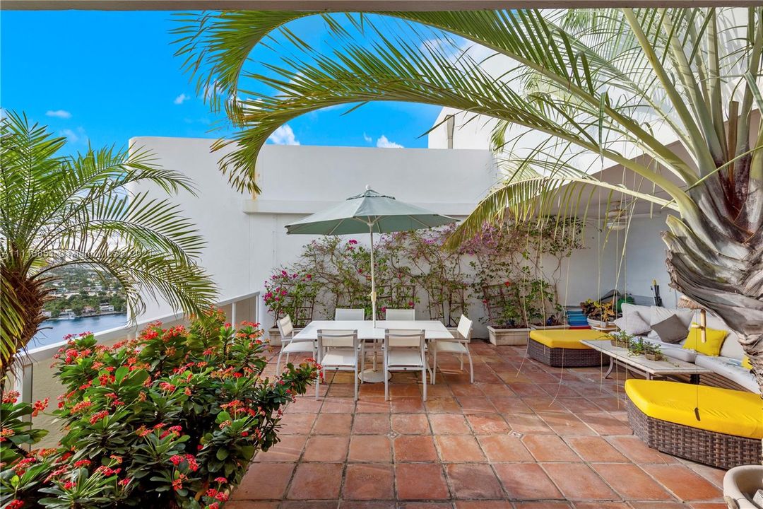 Dine al fresco on your spacious patio boasting the best views of Miami!
