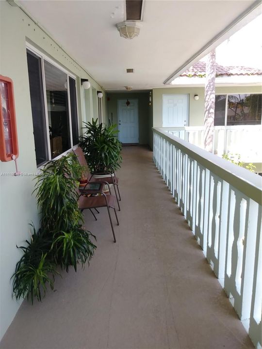 Hallway access to the unit.