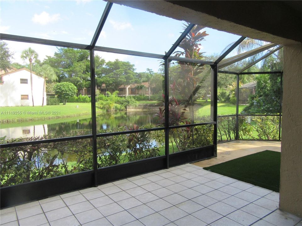 Large screened patio