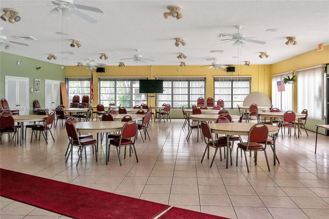 Clubhouse entertaining area