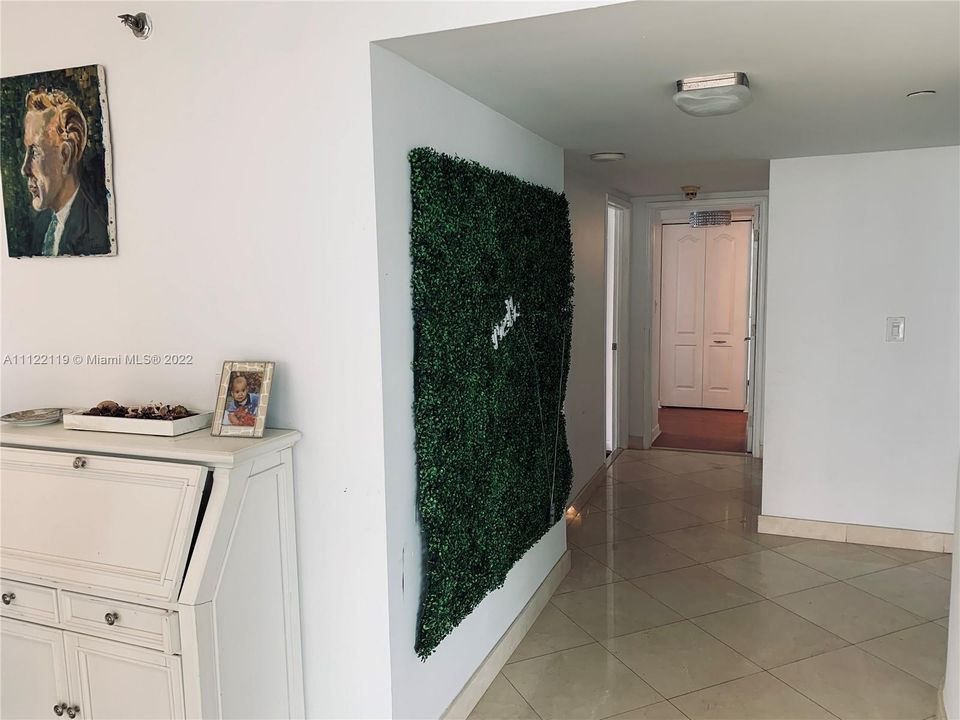 View to bedroom entrance area