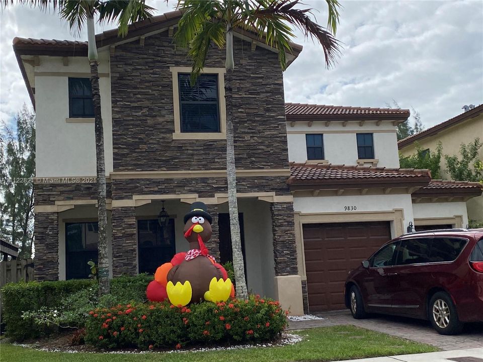 The front of the house