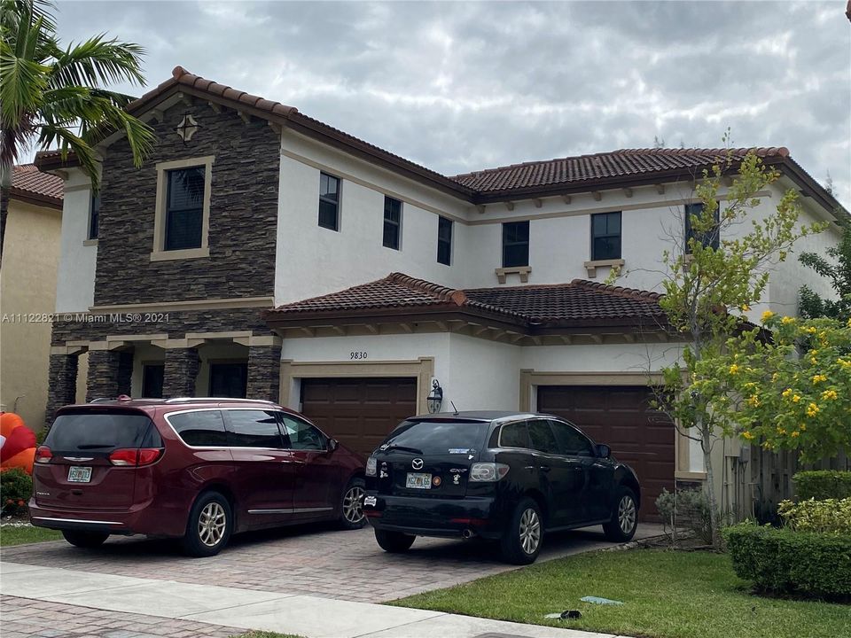 The front of the house