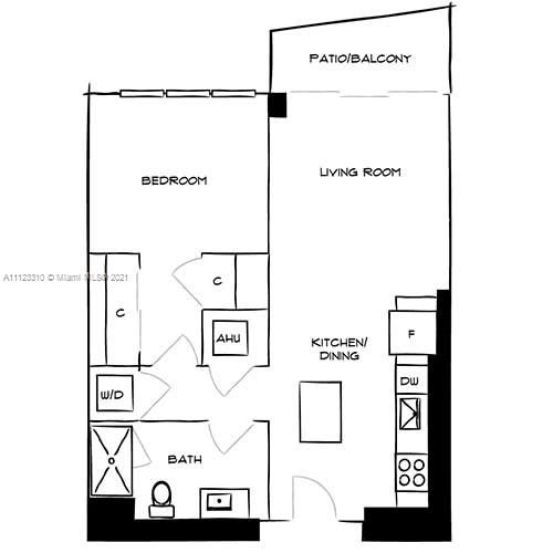 Recently Rented: $3,224 (1 beds, 1 baths, 756 Square Feet)