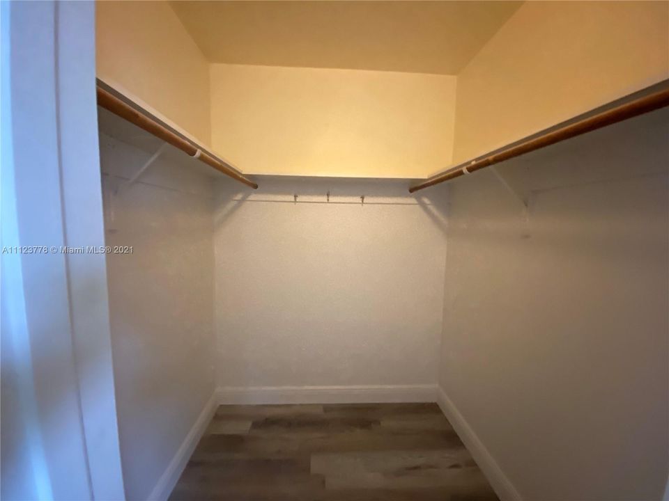 Master walk in closet