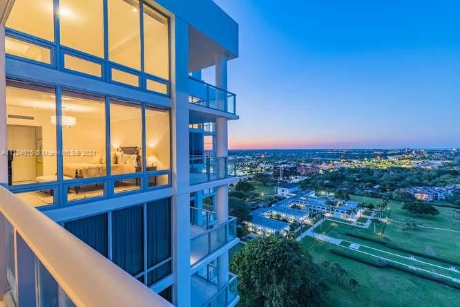 View into residence from patio