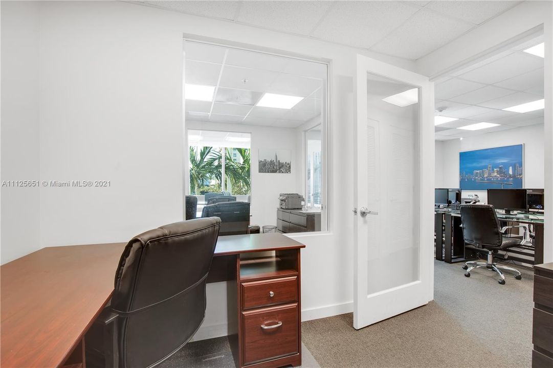 each private office has natural light
