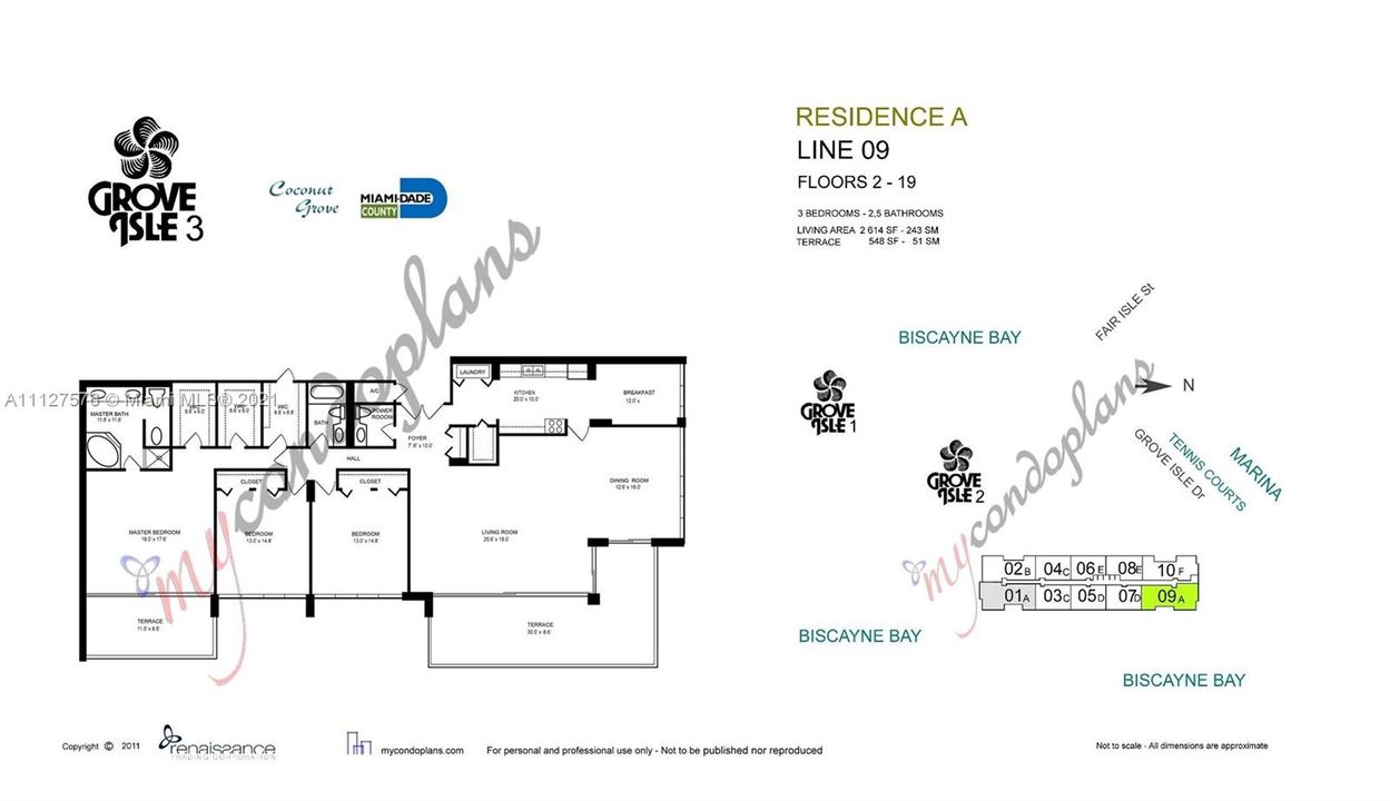 Floor Plan and unit location