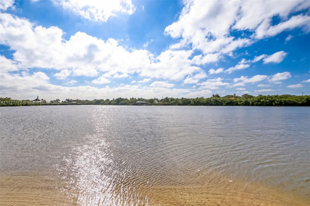 View from dock looking west.