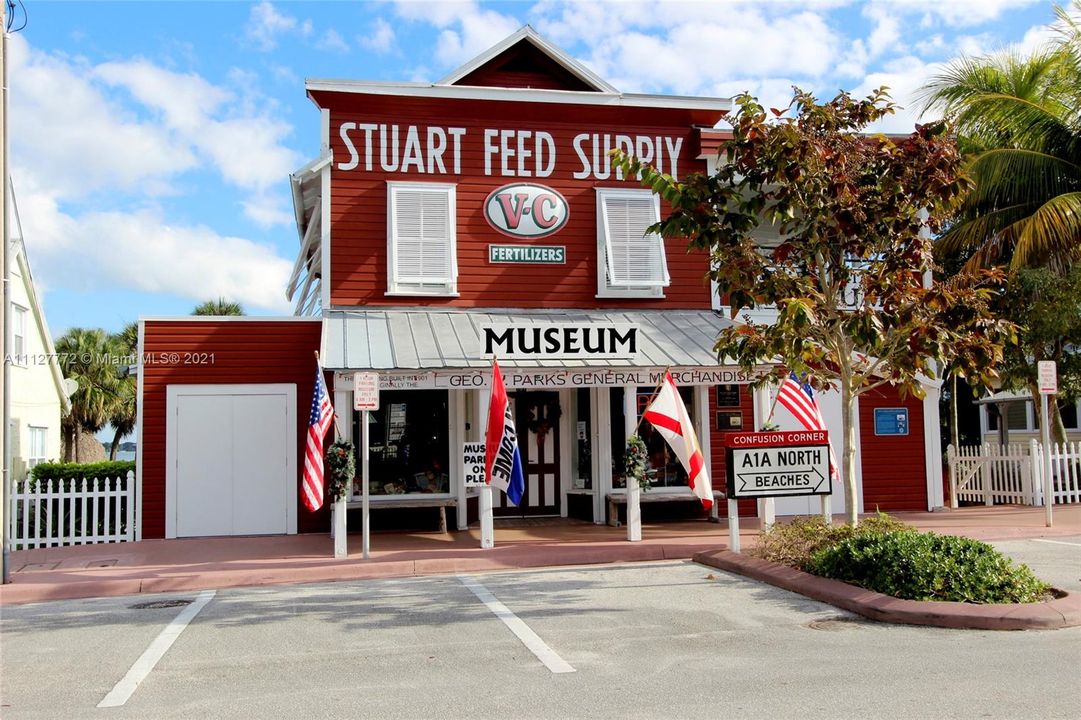 Historic Feed Store Museum in downtown Stuart