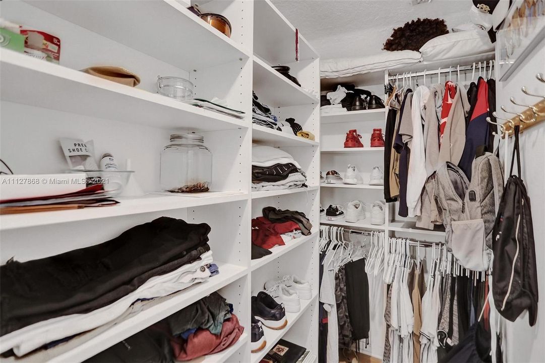 One of two Master Bdrm Closets
