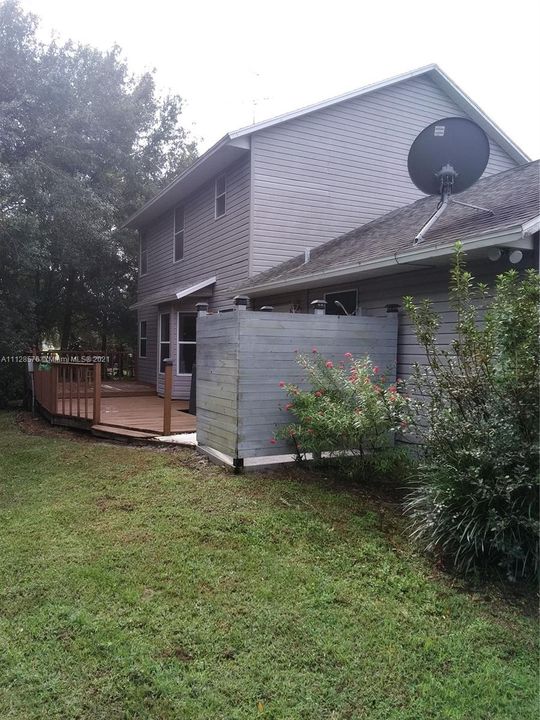 Rear Left Side of Home