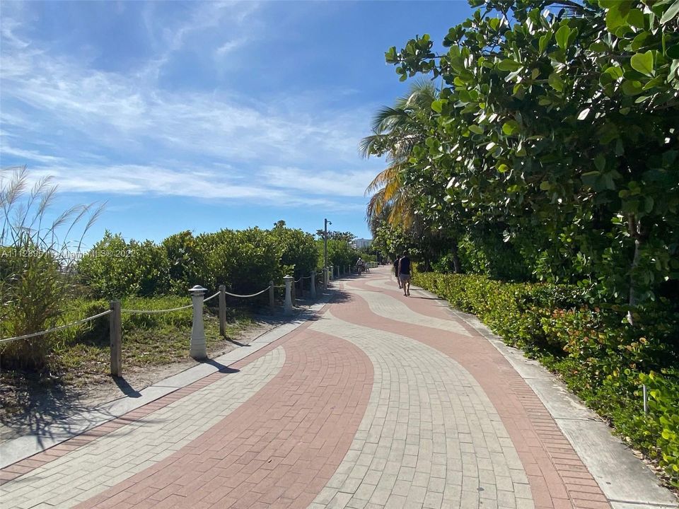 Backyard boardwalk leads you up and down the beach to parks, cafes, and more.
