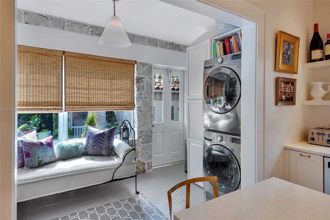 kitchen/laundry area