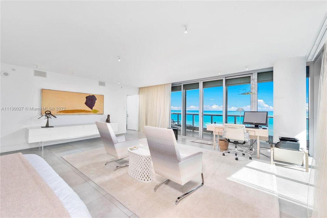 OCEANFRONT VIEWS ABOUND FROM THIS SPACIOUS PRINCIPAL  BEDROOM
