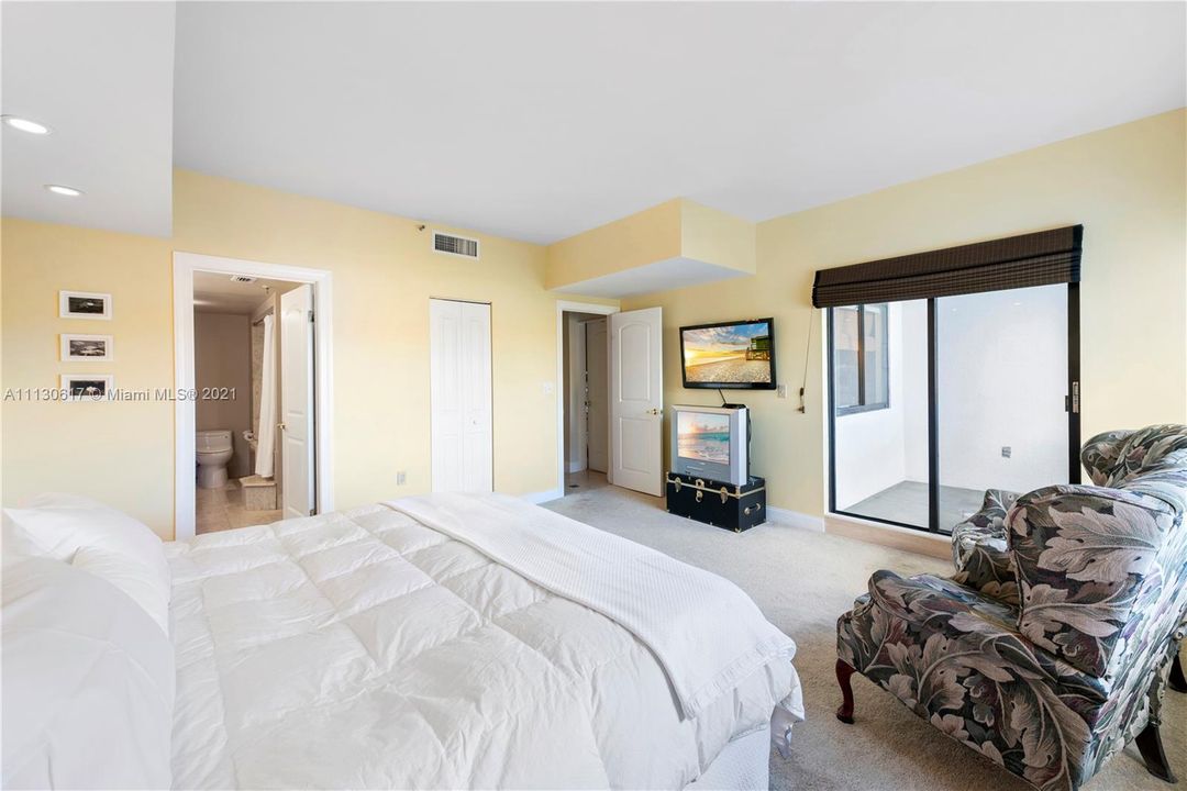 Enjoy carpeted floors in the rooms upstairs.