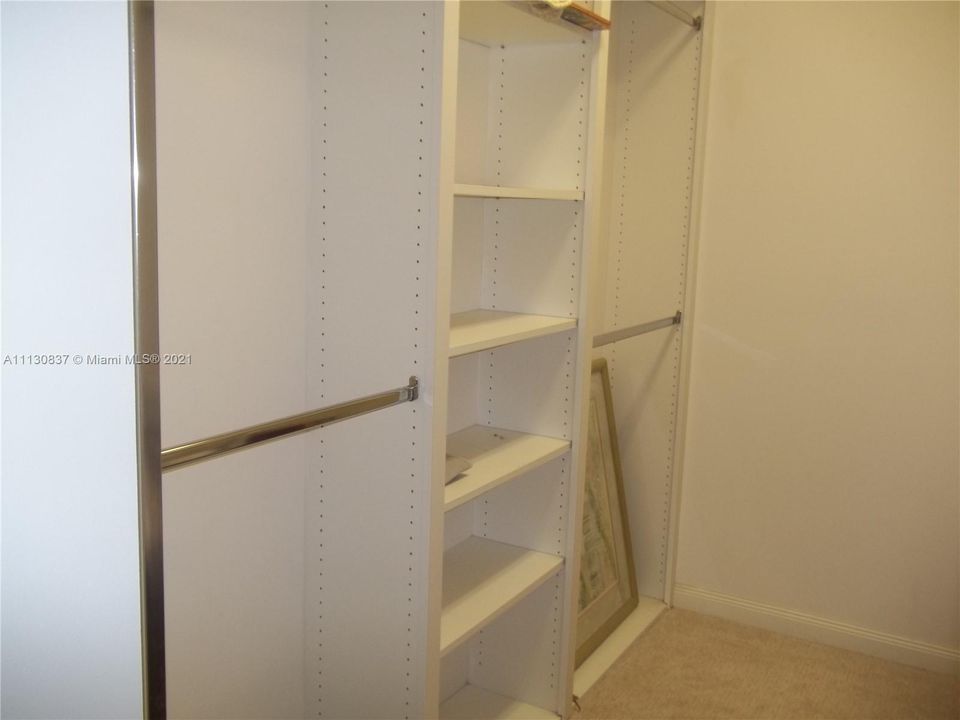 Master walk-in closet